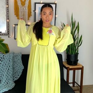 Giamba Paris Sheer Embroidered Gown size 42